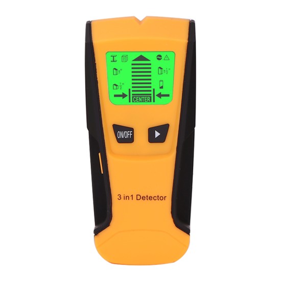 Metal Detector Find Metal Wood Studs Wall Scanner Electric Box Finder Wall Detector yellow