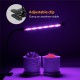 Metal Led Grow Light Usb Phyto Full Spectrum Lamp For Indoor Plants Seedlings Flower 36W--four heads