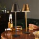 Metal Nordic Style Wrought Iron Table  Lamp Touch Dimming Eye Protective Bar Living Room Bedroom Wireless Lighting Atmosphere Led Light Black and white