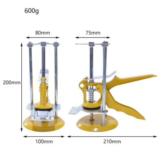 Metal Tile Height Adjuster Height Lifter Wall Ceramic Tile Leveling Regulator Yellow three-pillar