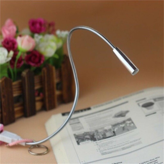 Metal Usb Led  Night  Light Convenient 360 Degree Rotation Lightweight Portable High-brightness Desk Lamp For Laptop Desktop Silver