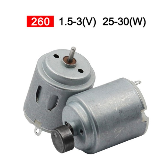 Micro 260 Motor High Speed Stainless Steel Motor for Mini Fan Electric RC Car Boat Toy Electric Toothbrush 2