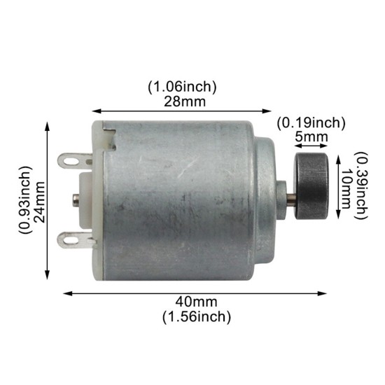 Micro 260 Motor High Speed Stainless Steel Motor for Mini Fan Electric RC Car Boat Toy Electric Toothbrush 2