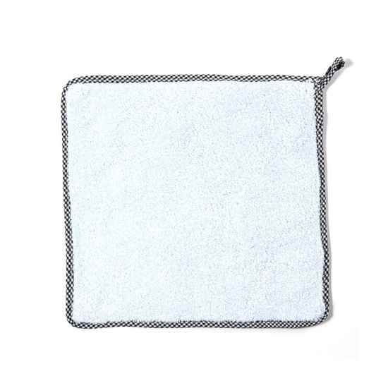 Microfiber Thickened Absorbent Dish  Washing Cloth Kitchen Cleaning Tool Accessories Sky blue