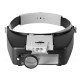 Microscope Led Light 10x Helmet Style Magnifying Glass Headband Magnifier Glass with Lamp Grey