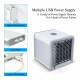 Mini Air Conditioner Humidifier Usb Desktop Fan Air Cooler Household Electrical Appliances White