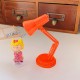 Mini Led Desk Lamp Adjustable Height Bedroom Bedside Reading Lights Table Lamp Birthday Christmas Gifts Orange