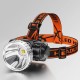 Mini Led Headlamp Portable Outdoor Rechargeable 4 Level Head-mounted Flashlight Torch for Adventure Black