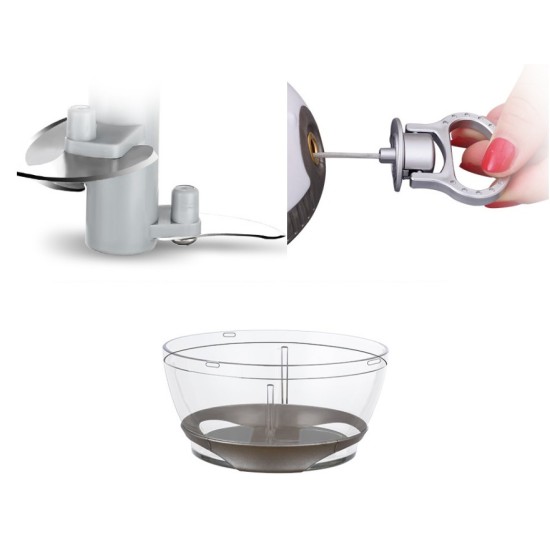 Mini Manual Fruit Vegetable Chopper Hand Pull Food Cutter Grinder Garlic Ginger Pepper Shredder Tool 1*cutter+1*blade