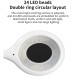 Mini Portable Led Night Light Smart Voice Control Light 360-degree Rotation Usb Decorative Lamp White