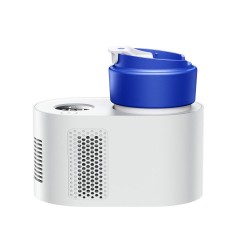 Mini Smart Cooling Heating Cup Low Noise Low Power Digital Display Warmer Cooler Cola Beer Coffee Mug White US Plug