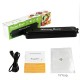 Mini Vacuum Sealer Home Automatic Food Sealer Packing Machine with 15 Bags for Food Preservation US plug + 15 bags