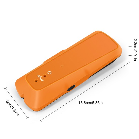 Mini Wall Detector Stud Finder 3/4-inch Depth Shockproof Waterproof Wall Scanner for Wallpaper Fabric Orange