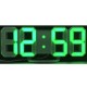 Modern Digital LED Wall Clock Table Desk Night Electric Clock Alarm Watch Multi-Functional LED Clock 24 or 12 Hour Display Green