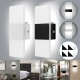 Modern Led Wall Light High Brightness Energy Saving Up Down Black