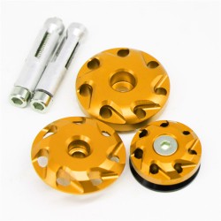 Motorcycle Aluminum Fairing Bolts Frame Hole Caps Screws For Kawasaki Z1000 10-16 Z1000SX 11-15 Gold