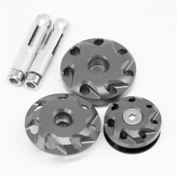 Motorcycle Aluminum Fairing Bolts Frame Hole Caps Screws For Kawasaki Z1000 10-16 Z1000SX 11-15 gray