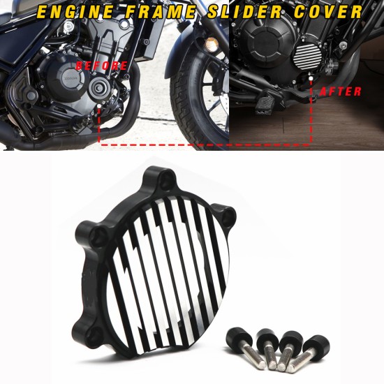 Motorcycle Falling Protectors Frame Slider for HONDA REBEL CMX 500/300 17-19 gray