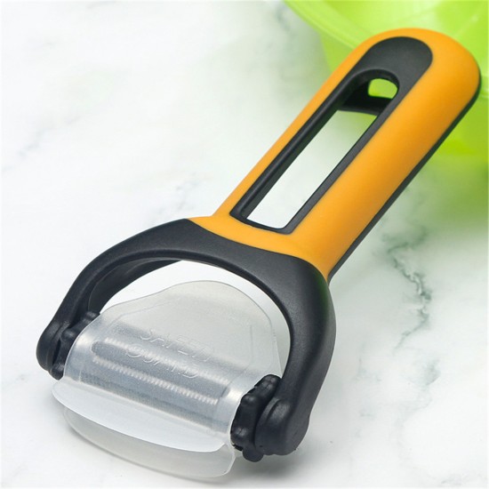 Multi-purpose  Peeler 3 In 1 Kitchen Tool Peeler Grater Bottle Opener For Fruit Vegetable Black and yellow