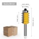 Multi-tooth Tenon Joint Woodworking Milling Cutter 8mm Shank Slotting Cutter Wave Type Splicing Woodworking Tools