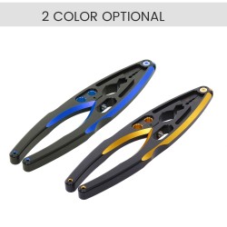 Multifunction Aluminum Alloy Shock Absorber Clamp Pliers Shock Absorber Assembly Disassembly Tool For 1/10 1/8 Traxxas Hsp Rc Yellow