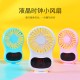 Multifunction Mini USB Fan Clock Travel Cooling Fan with Hanging Rope for Office Outdoor Home Pink_130*70*20mm