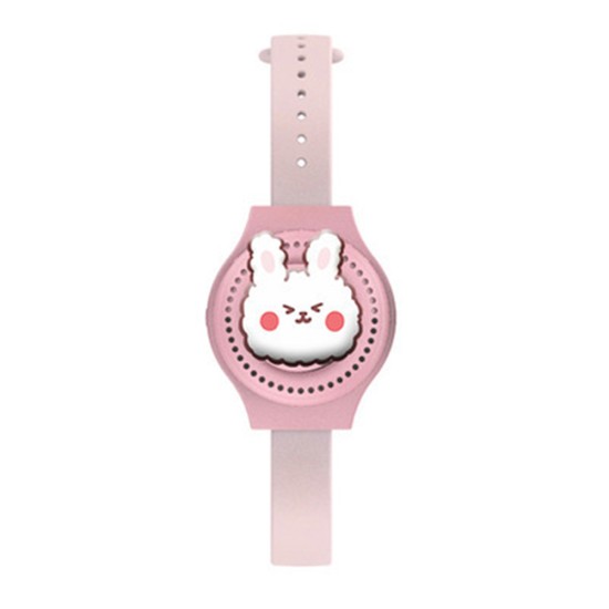 Multifunctional Cartoon  Watch Leafless Fan Usb Charging Wrist Mini Fan For Children Cute rabbit