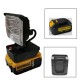 Multipurpose Outdoor Tool Light Compatible for Dewalt 20v Bat Series Lithium Battery Black