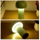 Mushroom Table Lamp Portable Rechargeable Stepless Dimming Night Light Baby Feeding Night Lights Red