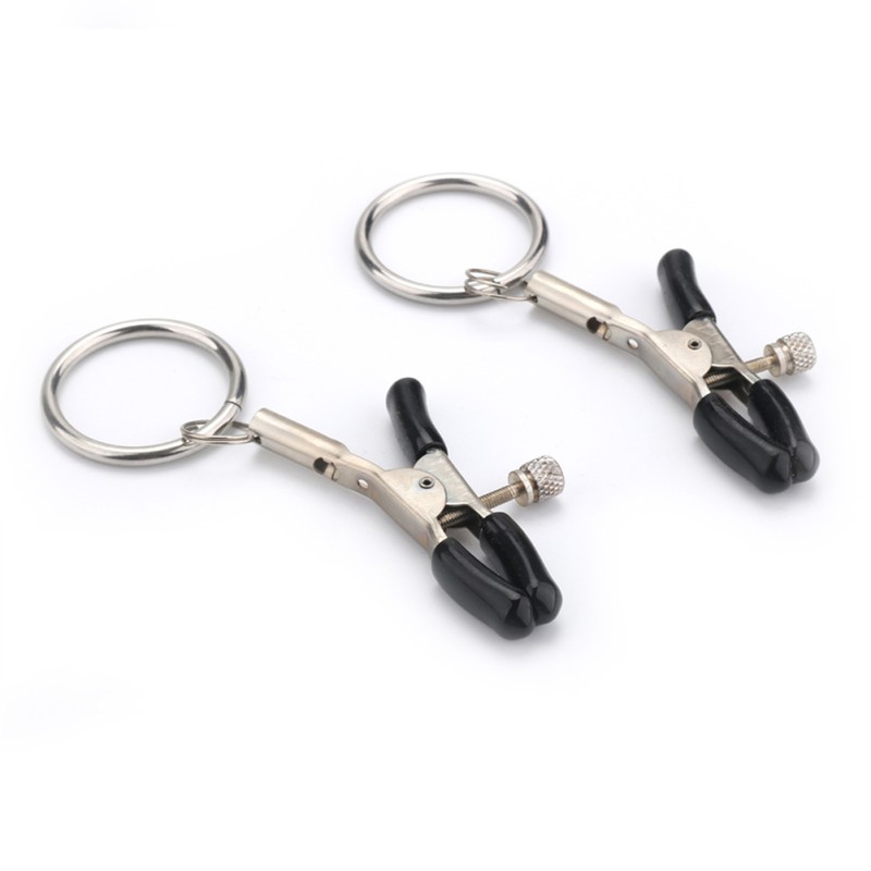 Nipple Clips Clamps Nipple Adjustable Pressure Breast Clamps Stainless Steel Non Piercing Nipple Rings For Women/Men A dual yellow bell Nipple Clips Clamps Nipple Adjustable Pressure Breast Clamps Stainless Steel Non Piercing Nipple Rings For Women/Men A dual yellow bell