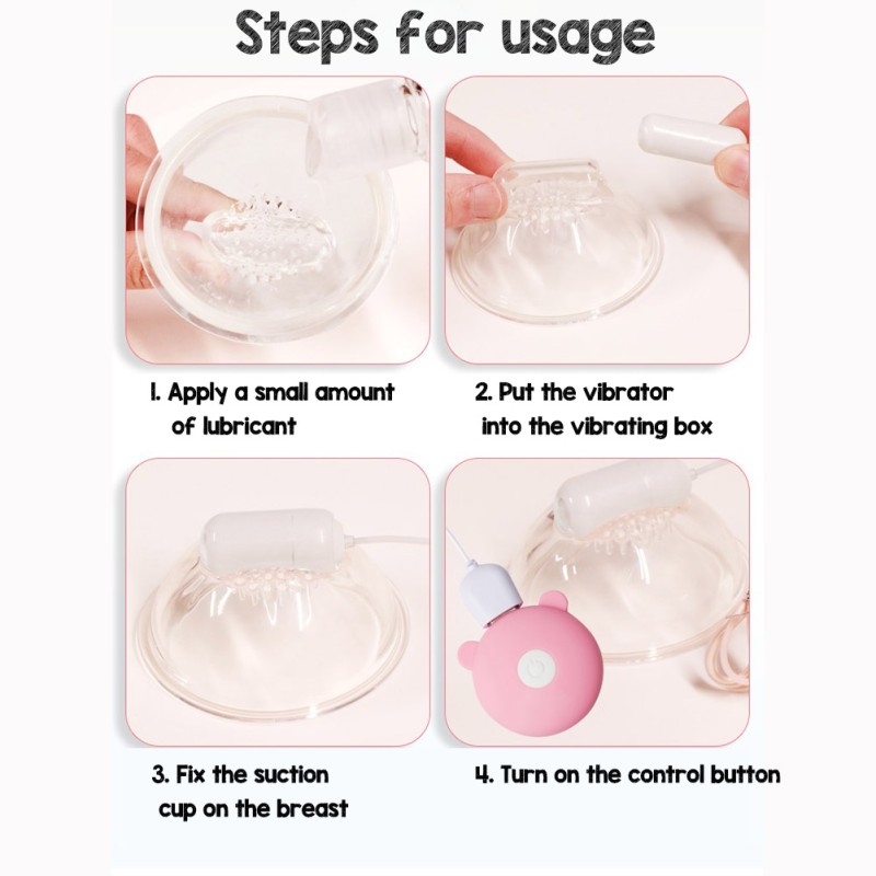Nipple Stimulation Vibrator Breast Enlargement Female Masturbator Sex Toys Nipple Tease Chest Massager for Women Nipple Stimulation Vibrator Breast Enlargement Female Masturbator Sex Toys Nipple Tease Chest Massager for Women