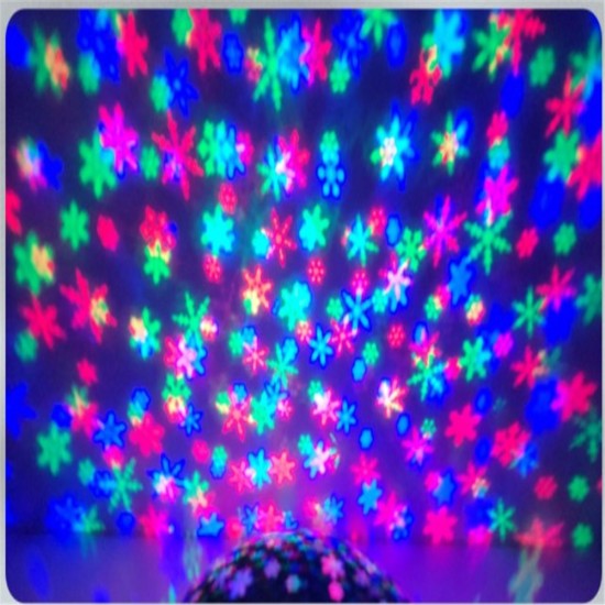 Novelty USB Charging RGB Projector  Lamp Automatically Rotating Led Night Light For Home Children Bedroom Decoration Magic Lights White starry sky