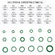 O-shape Seal Ring Set Sealing Element Washer Repairing Kit for Air Conditioner 270PCS/Set  green_270PCS Seal ring set