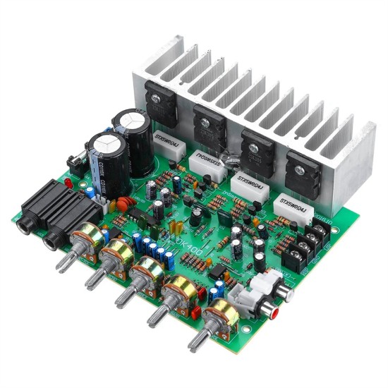 OK400 250w + 250w 2.0 Karaoke Amplifier Board Dual AC20-26V Drivers Audio Digital Reverb Power Amplifier