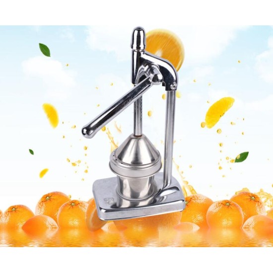 Orange Stainless Steel Juice Press Manual Lemon Pomegranate Citrus Juicer Hand-pressed Juicer Silver