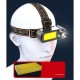 Outdoor Led Headlamp USB Rechargeable Head-mounted Flashlight Torch Cob Head Light for Hiking Camping