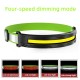 Outdoor Led Headlamp Waterproof Portable 4 Level Strong Light Night Running Fishing Camping Cob Headlight Cyan