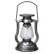 Outdoor Led Solar Lamp Retro Creative Kerosene Lamp Hanging Emergency Light for Picnic Silver