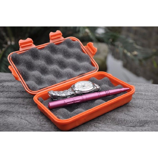 Outdoor Shockproof Waterproof Boxes Survival Airtight Case Holder For Storage Matches Small Tools Travel Sealed Containers Orange