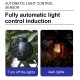 Outdoor Solar Lantern Lights IP65 Waterproof Hanging Decorative Light for Garden Patio Courtyard Lawn Black