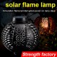 Outdoor Solar Lantern Lights IP65 Waterproof Hanging Decorative Light for Garden Patio Courtyard Lawn Black