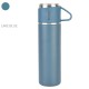 Outdoor Vacuum Cuo for Women Men Large Capacity 304 Stainless Steel Travel Portable Kettle Cup 500ML Lake Blue - Thermos Cup (cover cup dual-use models)