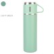 Outdoor Vacuum Cuo for Women Men Large Capacity 304 Stainless Steel Travel Portable Kettle Cup 500ML Light green - thermos cup (cover cup dual-use models)