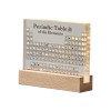 Periodic Table With Light, Acrylic Periodic Table Ornaments With 83 Kinds Of Real Elements And Wooden Stand, Home Decor For Science Lovers Students Gifts Built-in transparent Periodic Table With Light, Acrylic Periodic Table Ornaments With 83 Kinds Of Real Elements And Wooden Stand, Home Decor For Science Lovers Students Gifts Built-in transparent