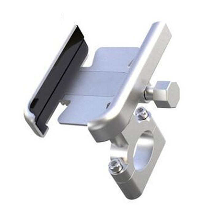 Phone Holder Sturdy Motorcycle Bike Handlebar Phone Mount With Silicone Cushion Suitable For 4-7 Inch Phones 20-30mm Handlebar silver handlebar Phone Holder Sturdy Motorcycle Bike Handlebar Phone Mount With Silicone Cushion Suitable For 4-7 Inch Phones 20-30mm Handlebar silver handlebar