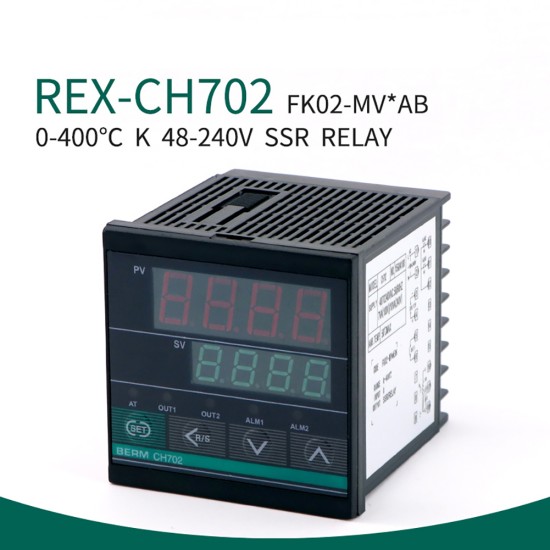 Pid Thermostat Temperature Controller REX-CH702FK02-MV*AB 48-240VAC 0-400 Degree CH Smart Thermostat