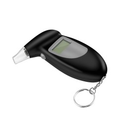 Pocket LCD Digital Alcohol Breath Analyzer Breathalyzer Tester Detector Black black