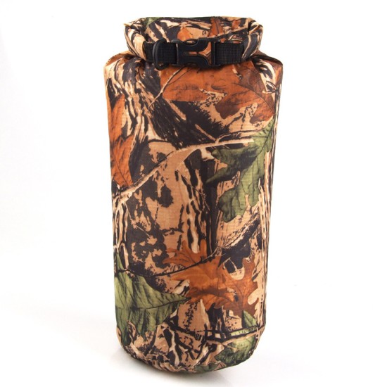 Portable 8L Camouflage Waterproof Storage Bag For Outdoor Canoe Kayak Rafting Camping Climbing Hike Camouflage_8L