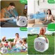 Portable Cooling Fan 3 Speeds Duration 4000mah Rechargeable Mute Air Cooler Fan White