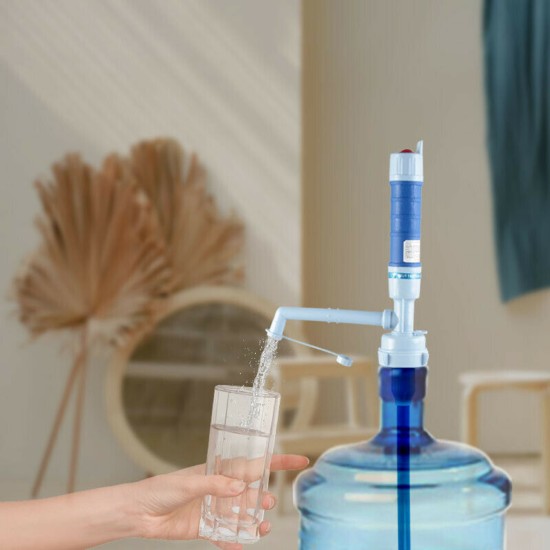 Portable Electric Pump Adjustable Leak Proof Water Dispenser Pump Blue